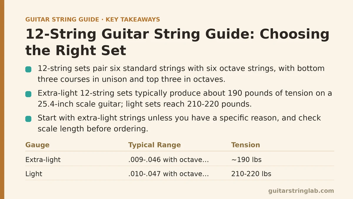 12-String Guitar String Guide: Choosing the Right Set