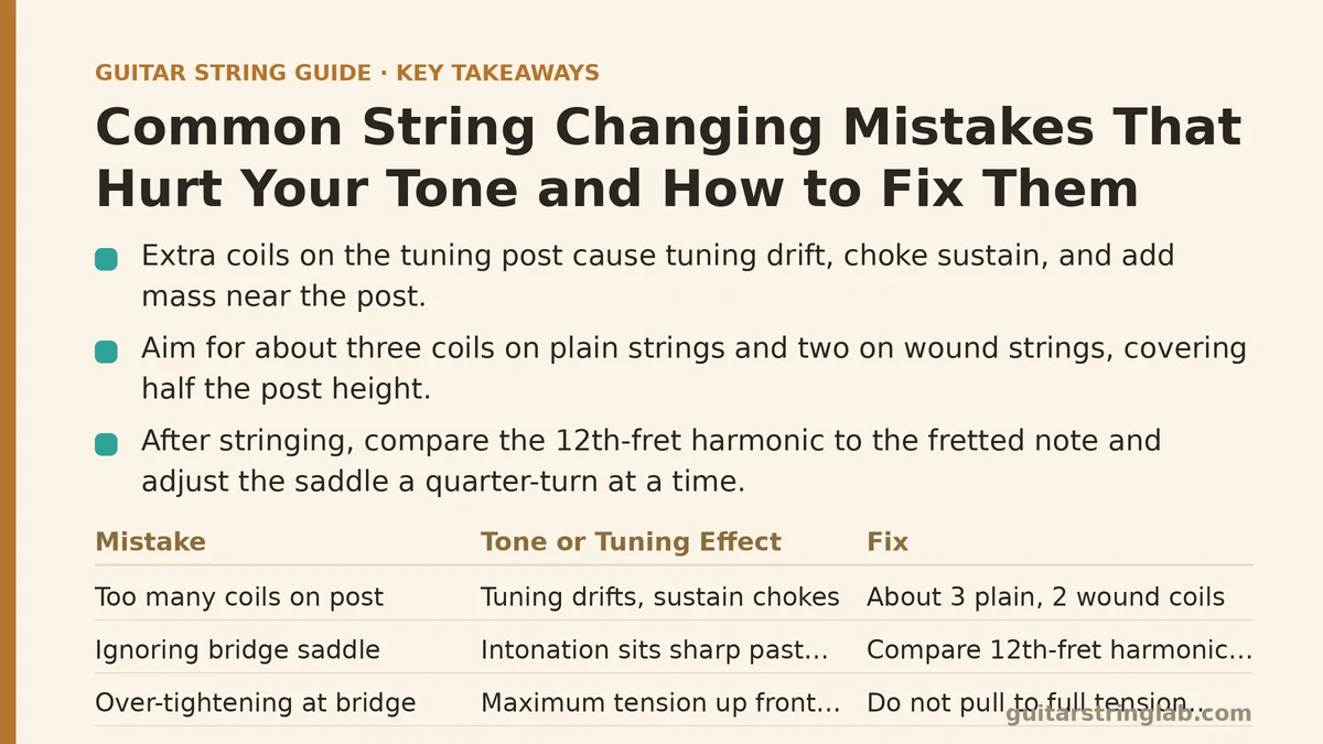 Common String Changing Mistakes That Hurt Your Tone and How to Fix Them