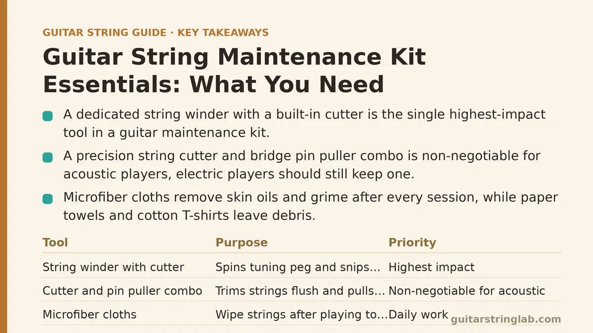 Guitar String Maintenance Kit Essentials: What You Need