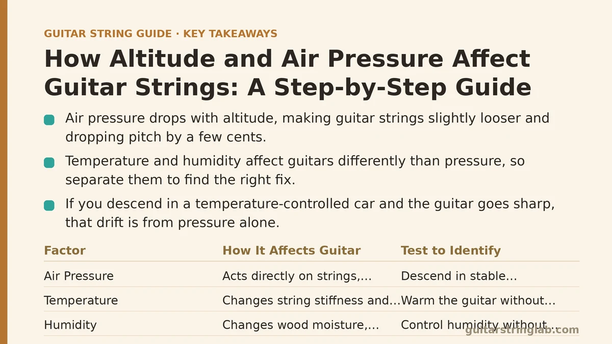 How Altitude and Air Pressure Affect Guitar Strings: A Step-by-Step Guide