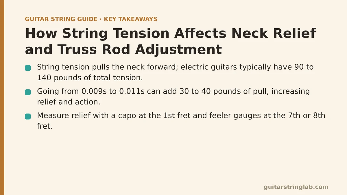 How String Tension Affects Neck Relief and Truss Rod Adjustment