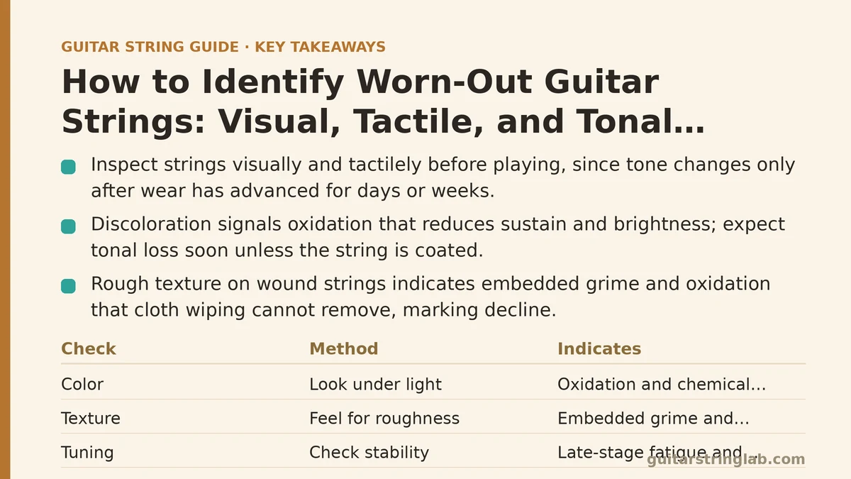 How to Identify Worn-Out Guitar Strings: Visual, Tactile, and Tonal Checks