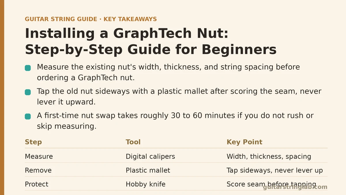 Installing a GraphTech Nut: Step-by-Step Guide for Beginners