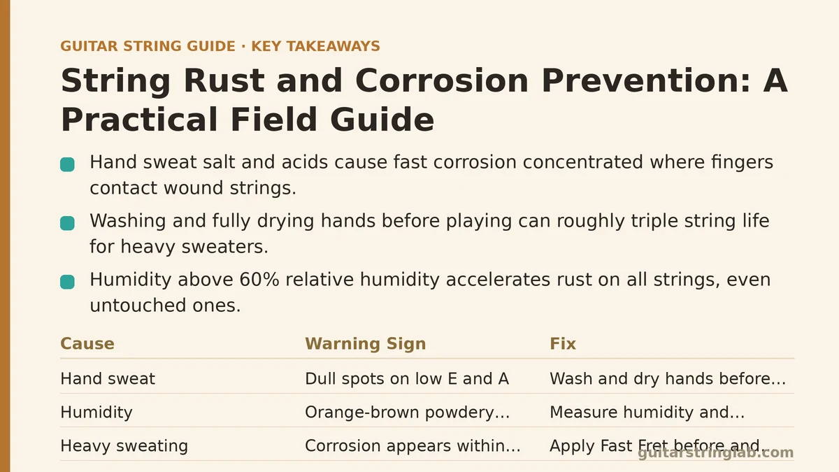 String Rust and Corrosion Prevention: A Practical Field Guide