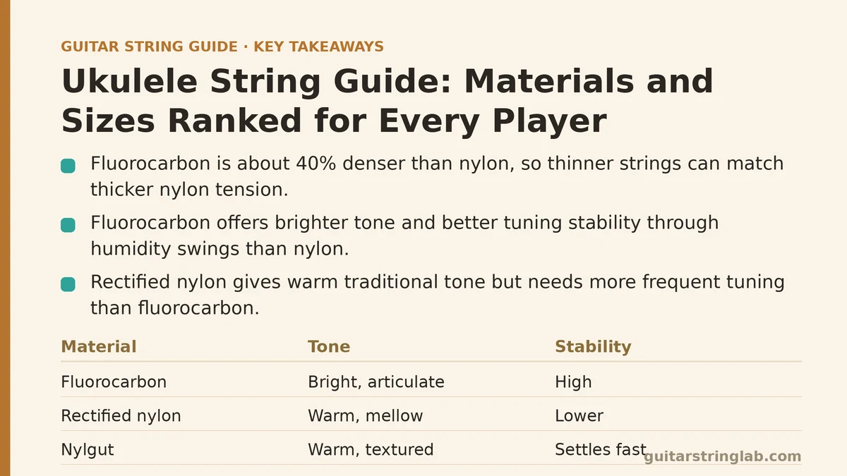 Ukulele String Guide: Materials and Sizes Ranked for Every Player